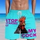 thumbnail image 1 of Puntoco Pantalones Cortos Con Estampado Hawaiano Para Hombre, Pantalones Cortos Con Bolsillo Y Cordón, Color M, 1 of 5