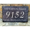 thumbnail image 2 of Beautifully Handcrafted and Customizable Slate Home Address Plaque (16"x10" or 12"x8") Improve the curb appeal of your property with this bespoke house sign., 2 of 6