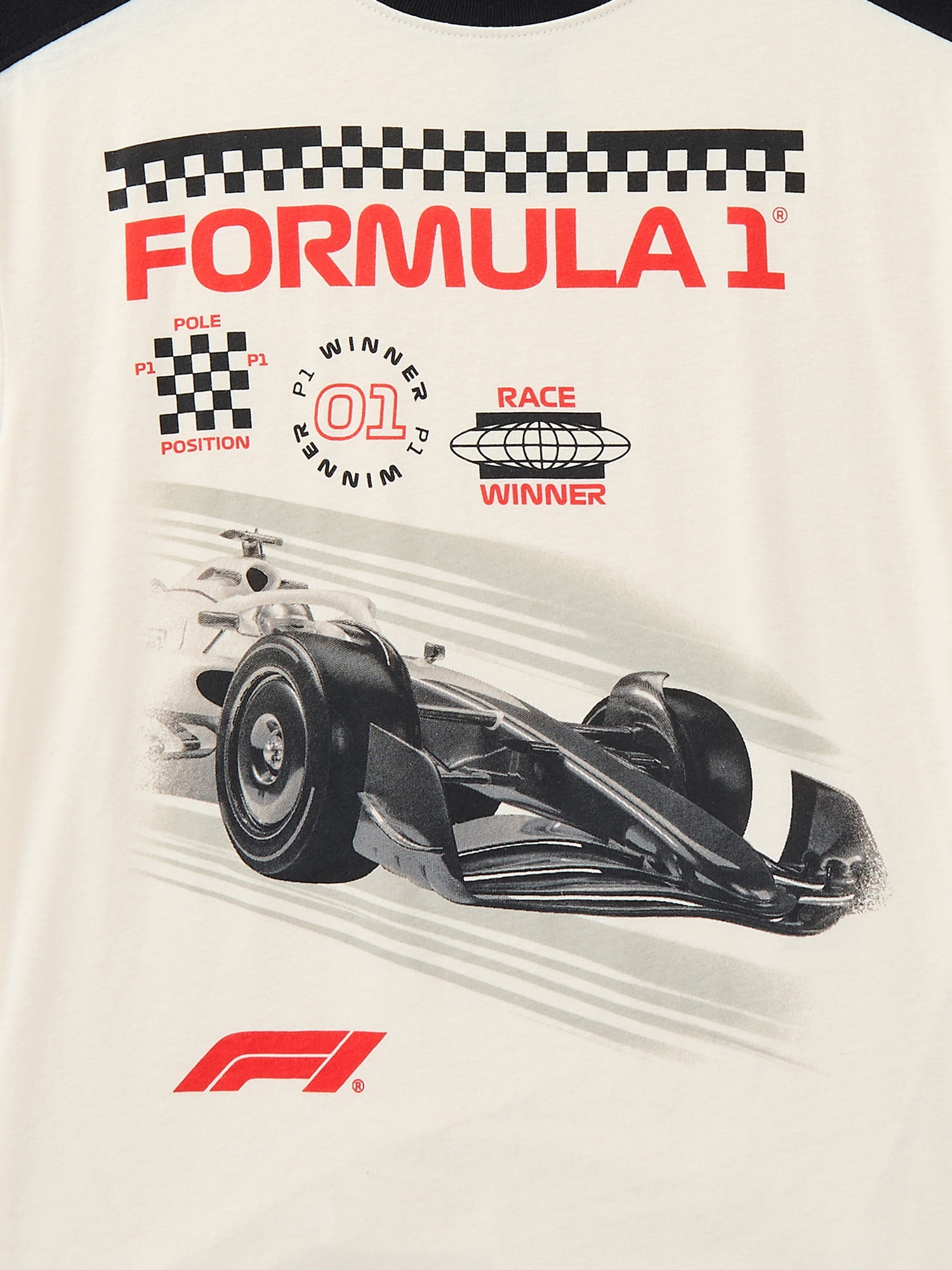 Formula 1 Racing Boys Graphic Tee with Short Sleeves, Sizes 4-18