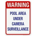 thumbnail image 1 of Pool Area Under Camera Surveillance Sign, Pool Sign,, 1 of 1