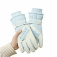 thumbnail image 5 of Womens Snow Gloves Insulated Winter Edition for Skiing and Cycling with Touchscreen Waterproof Non-Slip Gloves for Women, 5 of 6