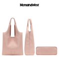 thumbnail image 2 of Montana West Slouchy Hobo Bags for Women Soft Designer Shoulder Purses Ladies Top Handle Handbag, Pink, 2 of 5