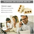 ITSELFER 2PCS RJ11 Socket Splitter Telephone Wall Separator Replacement