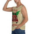 thumbnail image 3 of Balery Christmas Vintage Red Truck Men's Sleeveless Muscle Shirts Workout Tank Top, Moisture Wicking, Odor Protection-Medium, 3 of 8