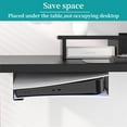 thumbnail image 5 of Under Desk Mount for PlayStation 5/Pro/Slim - Metal Horizontal Stealth Holder Compatible with PS5 Disc & Digital Edition Consoles-Black, 5 of 6