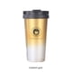 thumbnail image 4 of Yuarrent Taza de viaje de doble pared con tapa a prueba de fugas y práctica taza de acero inoxidable, tazas de café aisladas, oro degradado, Type3 NO3, 4 of 6