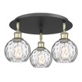 thumbnail image 5 of Innovations Lighting - Athens Water Glass - 3 Light Flush Mount In Industrial, 5 of 5