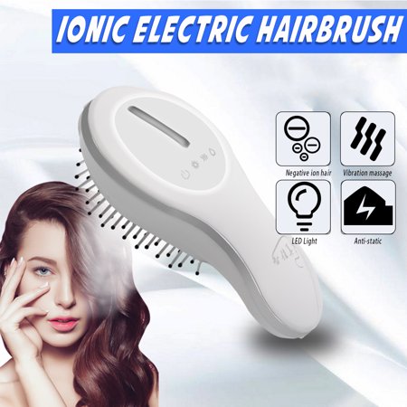 Electric Ionic Hairbrush Negative Ion Anti Static Spray Scalp