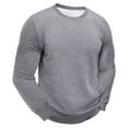 thumbnail image 2 of successthop Pullover Sweatshirt Men Fleece Crewneck Long Sleeve Tops No Hood Stylish Sweater Solid Casual Clothes, 2 of 7