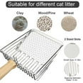 thumbnail image 3 of Gustave Cat Litter Scoop with Holder Caddy, Heavy Duty Metal Pet Kitty Poop Scooper Fast Sifting Non-Stick Deep Shovel for Litter Box, 3 of 8