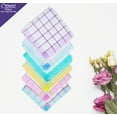 thumbnail image 3 of Caruso Italy Floral White Checks Cotton Handkerchief for Women | Soft and Absorbent, Perfect for All Occasions, Ideal for Gifting & Daily Use | 30x30 cm, Pack of 20, 3 of 7