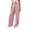 Deep Red #046, variant on Striped Linen Pants Women Elastic Waist Boho Beach Harem Pants Summer Casual Flowy Wide Leg Palazzo Pant, M