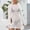 White, variant on Women's Swimwear Cover Ups Long Sleeve Sheer Mesh Ruched Side Tunic Top Summer Beach Lightweight Stretchy Casual Bathing Suits
