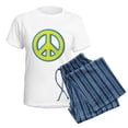 thumbnail image 5 of CafePress - Ukraine Flag Ukrainian Pride Peace Symbol Pajamas - Women's Short Sleeve Print T-Shirt and Pants Light Cotton Pajama Set, 5 of 7