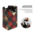 thumbnail image 3 of Yayeee Freestanding Laundry Hamper with Handle Collapsible Large Storage Basket for Clothes, Dark Tartan Pattern, 3 of 7