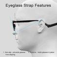 thumbnail image 4 of Adjustable Eyeglass Strap, Sports Glasses and Eyeglass Holder Straps for Women Men Kids, Unisex Lanyard - 3-Pack, 4 of 5