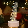 thumbnail image 2 of Support de Rangement pour Médiator de Guitare en Acrylique 3D avec Base en Bois et Éclairage LED Chaud, 2 of 6