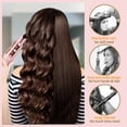 thumbnail image 3 of MINKUROW Automatic Curling Iron Rotating Curling Wand,Portable Auto Hair Curler with Ceramic Ionic Barrel,2 Directional Spinner Auto Shut-Off Pink, 3 of 7