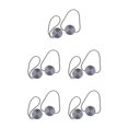 thumbnail image 3 of yingyy 1/2/3/5 2 Pièces Rideau Tieback Ronde Polyester Remplacement Simple Style Ménage Cuisine Parasol Drapé Fixation Fixation Gris 5PCS, 3 of 6