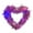 Pink-1B-home supplies, variant on LEFTHIGH Home Valentine's Day Garland Hanging Decoration 30x30cm Plastic Pink Wreath for Wedding Engagement Anniversary Party Supplies Heart Shape Floral Christmas Gifts