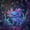 Blue Purple, variant on Meiyoeat Cosmic Kawaii Axolotl Twin Comforter Sets 2pcs, Whimsical Galaxy Planet Pattern Bedding Set, Purple Pink