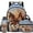 Brown Horse, variant on KUIFORTI Capybara Lemon Backpack for Girl School Bag and Lunch Box Kid Backpack Set of 4 Pencil Bags Water Bottle Sleeve for Elementary Primary Middle School Student Supplies