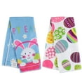 thumbnail image 5 of Easter Dish Towels Set of 2 with 2ct. Bonus Easter Pastel Mini Silicone Spatula Set Happy Easter Bunny Decorative Towels Kitchen Easter Kitchen Towel, 5 of 5