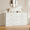 White, variant on Winkalon Oak Dresser for Bedroom, 6 Drawer Dresser Chest of Drawers, Wood Dressers for Closet, Wide Modern Dressers for Living Room, Hallway, Entryway, TV Stand, Oak