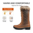 thumbnail image 5 of Dream Pairs Women's Waterproof Warm Faux Lined Mid Calf Winter Snow Boots, 5 of 6