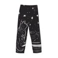 thumbnail image 3 of Lsque Star Gazing Cat Illustration Print Men's Pajama Pants, Lounge Pant - Comfortable Home Wear,Elastic Waistband, Stylish Design-Small, 3 of 9