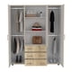 thumbnail image 4 of Closet Fontana Café Claro Y Blanco Virtual Muebles, 4 of 7
