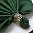 thumbnail image 2 of Efavormart 10 Pack Antique Diamond Rhinestone Napkin Ring With Self Adhesive Strip for Dinner Parties, Holidays, Family Gatherings  - Gold, 2 of 11
