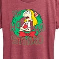 thumbnail image 3 of Hey Arnold! - Ho Ho Ho Stinko - Women's Short Sleeve Graphic T-Shirt, 3 of 5