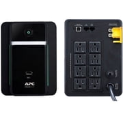 APC Back UPS 1200VA/650W Tower 120V 8x NEMA 5-15R outlets USB Type A + C Ports User Replaceable Battery