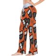 thumbnail image 2 of Women Pajama Pants Lounge Pants Long Stretch Comfy Sleepwear Cute Owl Print Halloween, 2 of 7