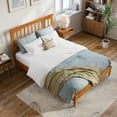 thumbnail image 3 of AFI Becket Full Solid Wood Low Profile Platform Bed, Light Toffee, 3 of 13