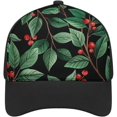 thumbnail image 1 of Casquette de Baseball à Baies Rouges Fraîches Casquette de Golf Classique Casquette Papa Douce Multicolore Ajustable Casquette à Profil Bas Unisexe, 1 of 6
