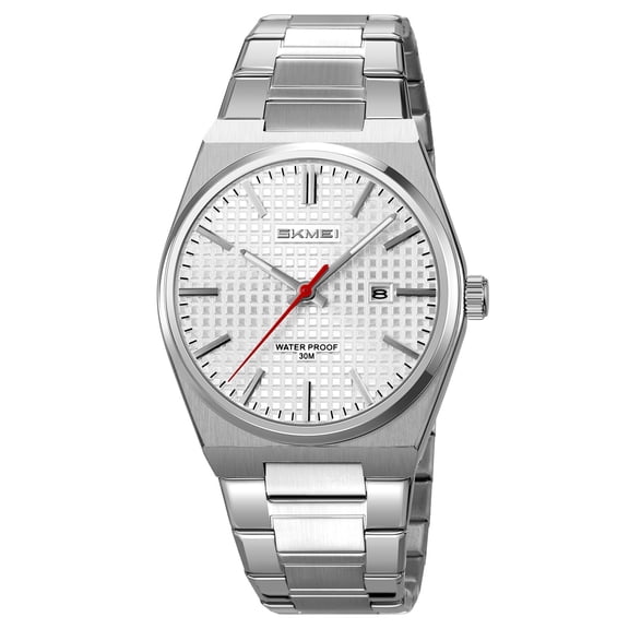 SKMEI Watch for Men Stainless Steel Waterproof Business Dress Analog Quartz Men's Watch Date Luxury Casual Wrist Watch