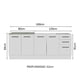 thumbnail image 3 of Gabinete Bajo Cocina Madesa 200cm Con Tarja Agata BB, 3 of 5