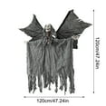 thumbnail image 3 of Flying Skeleton Ghost Hanging Decoration, Battery-Powered Animated Halloween Prop with Flapping Wings for Doorway Scare (Style E), 3 of 9