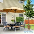 thumbnail image 7 of Serenelife 10 Ft Patio Table Umbrella w/ Push Button Tilt & Built-In Crank, 7 of 7