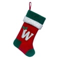 thumbnail image 2 of CuiLiyq Christmas Stockings with 26 Initials, Letter Embroidered Xmas Stockings, Christmas Party Fireplace Family Hanging Stocking Decorations (Red, W), 2 of 4