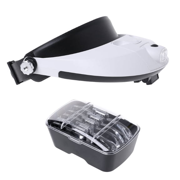 ZPAQI LED Lamp Light Headband Headset for Head Jeweler Magnifier Magnifying Glass Loup