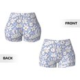 thumbnail image 5 of Vsdgher Rabbit And Floral print Workout Shorts for Women Seamless Soft Smooth Gym Yoga Scrunch Active Exercise Fitness Shorts, 5 of 8