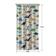thumbnail image 5 of Beige Cartoon Dinosaurs Palms Pattern Shower Curtain 36"x72" ,Bathroom Decorative Shower Curtains Set with 12 Hooks,Modern Waterproof Washable Shower Curtain, 5 of 6