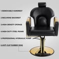 thumbnail image 2 of KIGOTY Barber Chair Reclining Salon Chair for Salons and Barbershops Modern Styling Chair Adjustable Barber Chair for Professional Haircuts, Black, 2 of 8