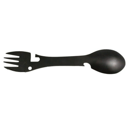 

Multifunctional Camping Tool Stainless Steel Cookware Spoon Fork Bottle Opener Portable Durable Muiti Flatware Outdoor Survival Tools