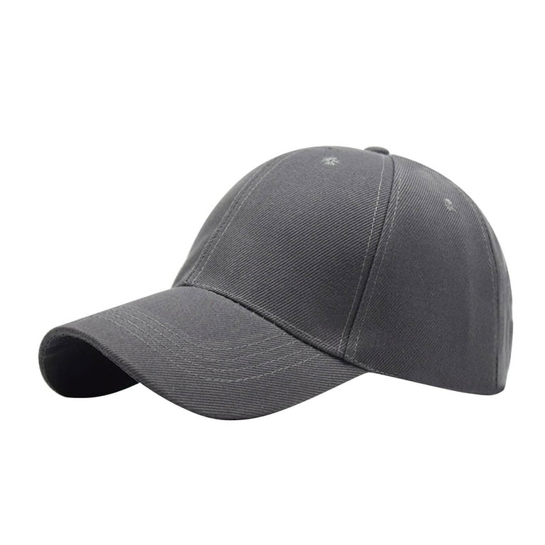 Sksloeg Hats for Men Trucker Cap Classic Low Profile Cotton Hat Men Women Baseball Cap Dad Hat Adjustable Unconstructed Plain Cap,Dark Gray One size