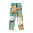 thumbnail image 5 of Junzan Men'S Pajama Pants Starfish And Seashell Sleepwear Pants Pj Bottoms Drawstring And Pockets, 5 of 9