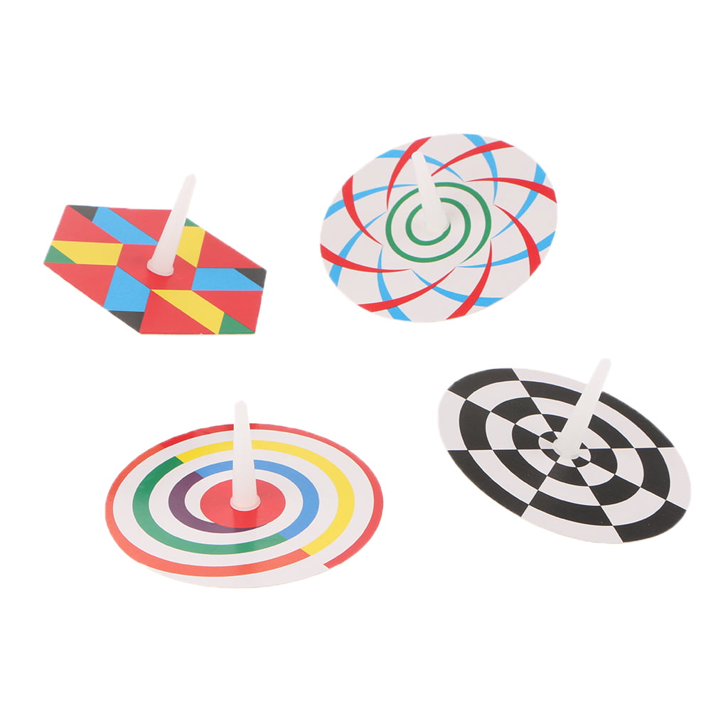 Kids Toys 5 Set Plastic Gyroscopes To Develop The Secret of Optical Science 